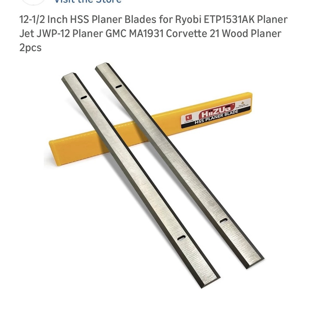 12 1/Inch Planer Blades for‎ Vevor 13" Planers